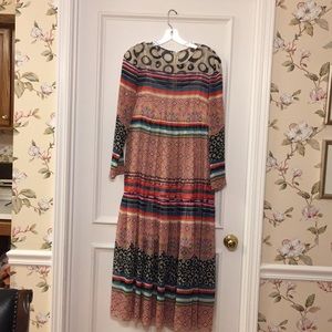 Anthropologie BoHo maxi dress Donna Morgan size 4